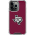 Texas A&M University Black Logo iPhone 14 Pro Clear Case